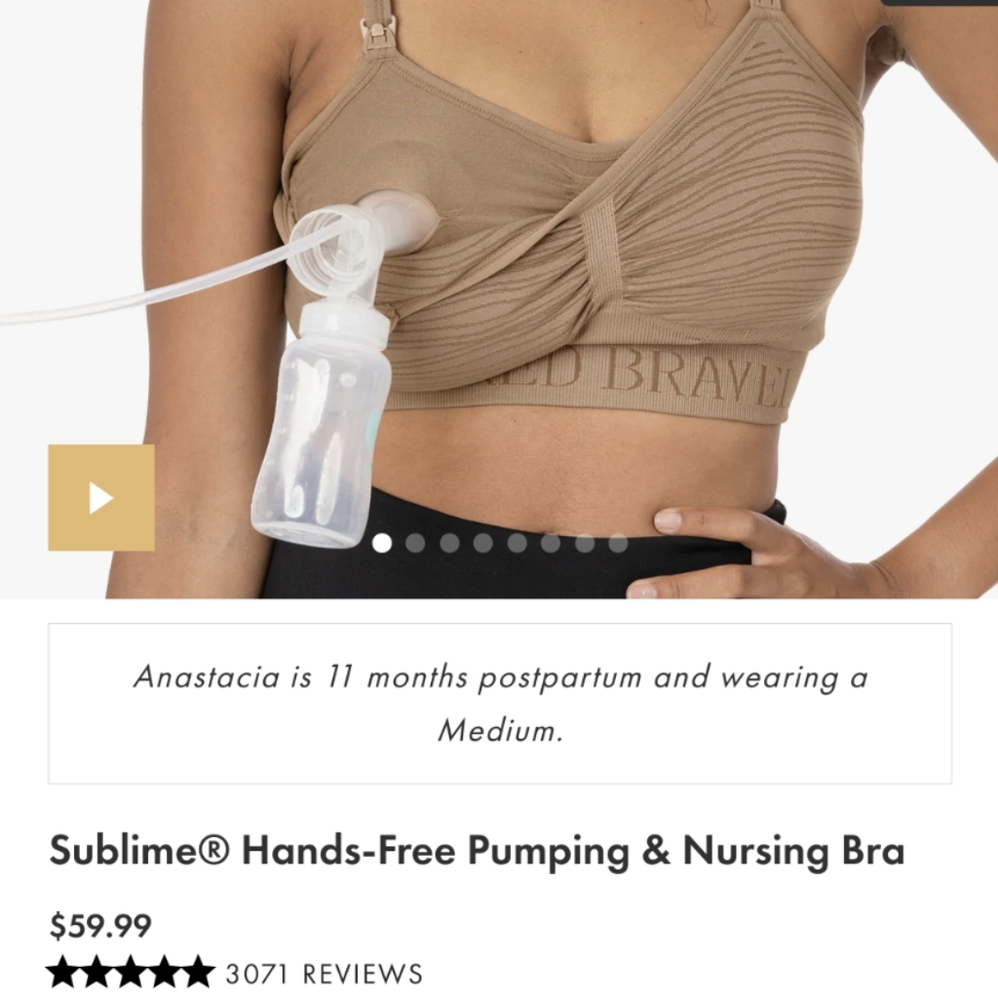 Set of 3 Kindred Bravely Pumping/Nursing Bras